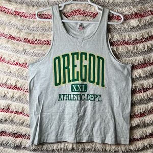 VGT Fruit Of The Loom Oregan Athletics Dept Muscle Shirt Made In USA XL